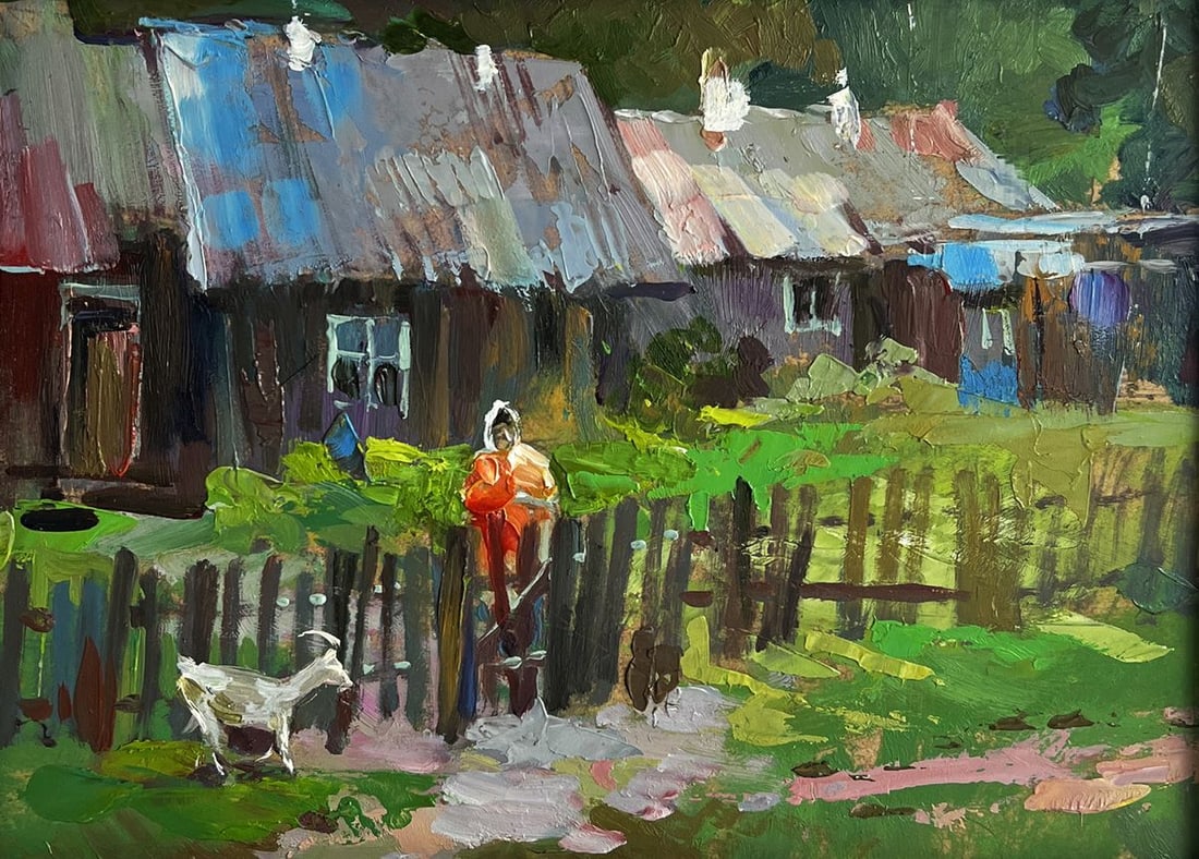 Oil painting Country courtyard Yuriy Suprunchuk - 3
