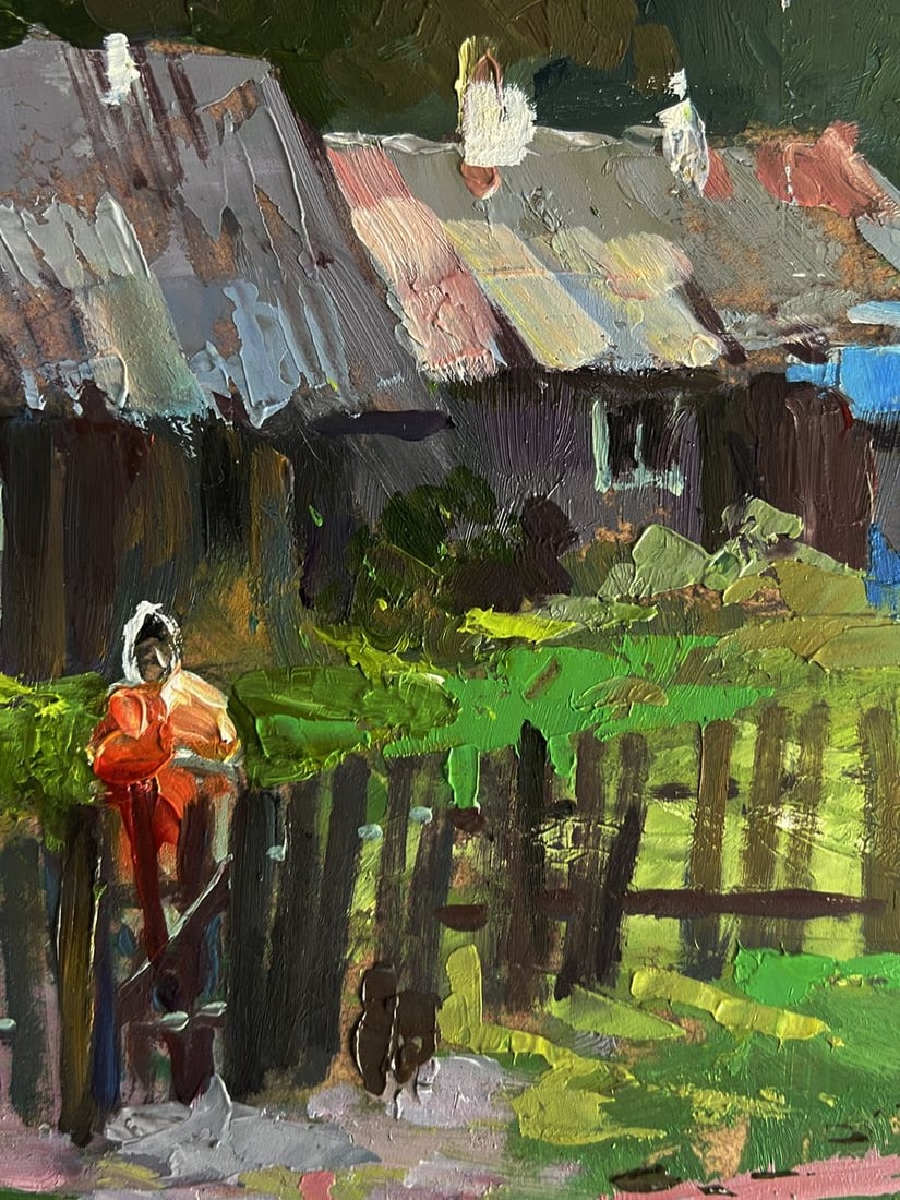 Oil painting Country courtyard Yuriy Suprunchuk - 7