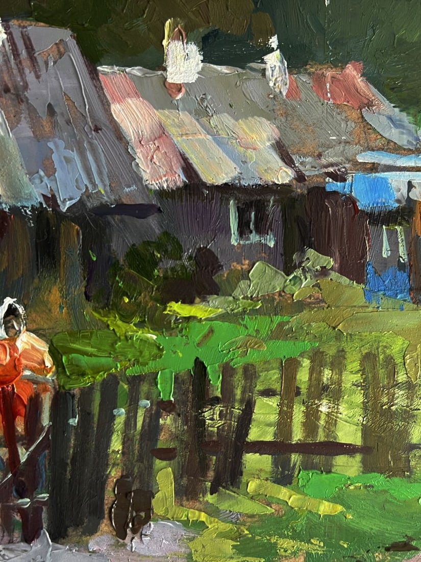 Oil painting Country courtyard Yuriy Suprunchuk - 8