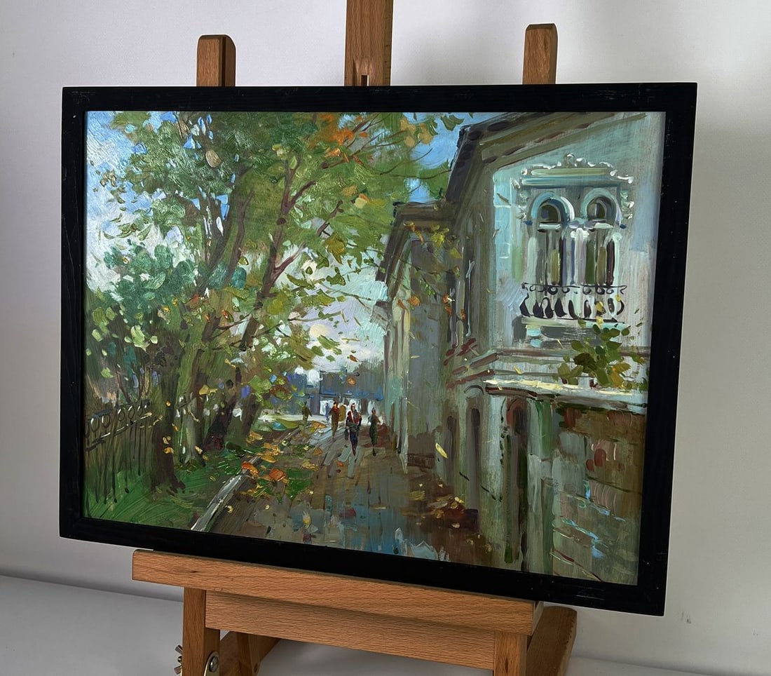 Oil painting City street during the day Yuriy Suprunchuk - 2