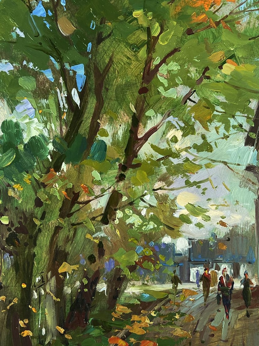 Oil painting City street during the day Yuriy Suprunchuk - 4