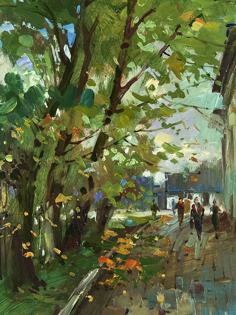 Oil painting City street during the day Yuriy Suprunchuk - 5