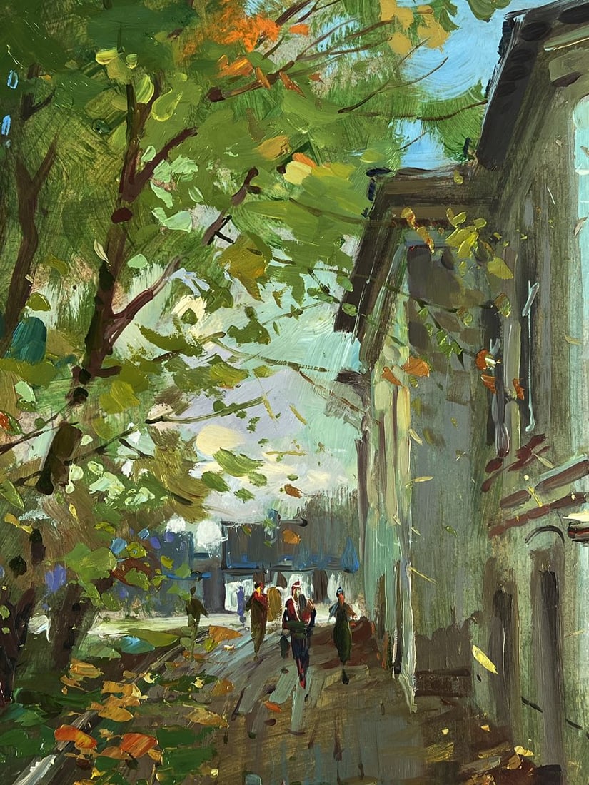Oil painting City street during the day Yuriy Suprunchuk - 6