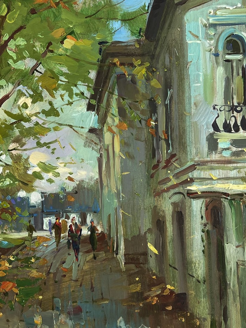 Oil painting City street during the day Yuriy Suprunchuk - 8