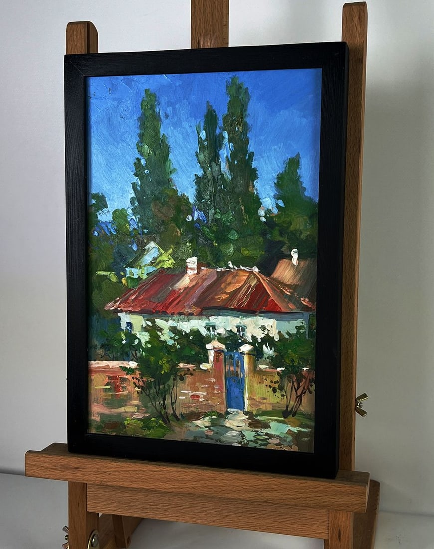 Oil painting Village courtyard Yuriy Suprunchuk - 2