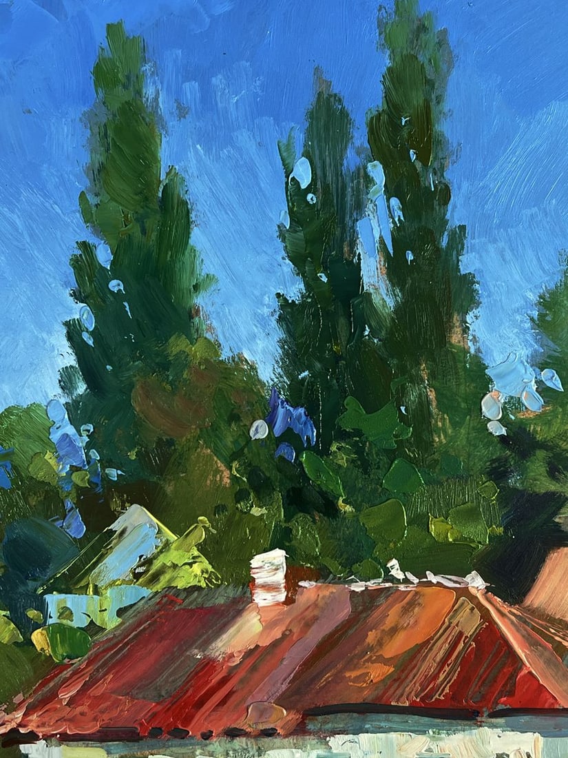 Oil painting Village courtyard Yuriy Suprunchuk - 4