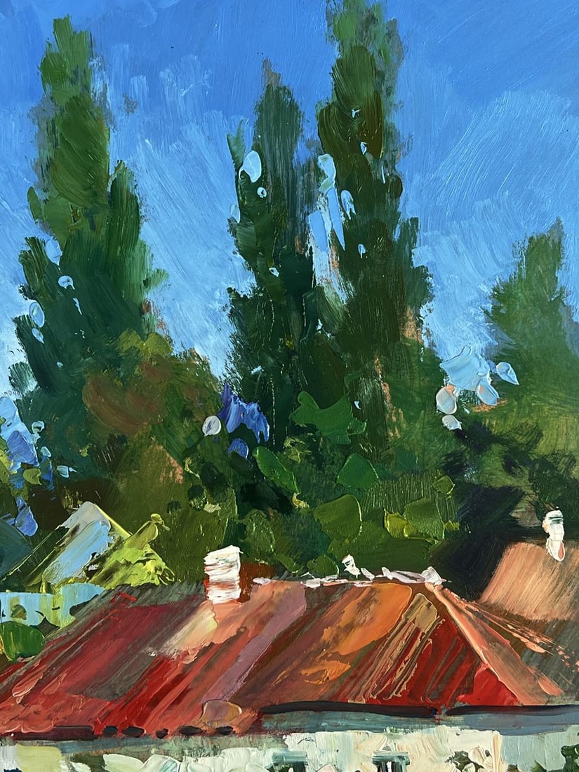 Oil painting Village courtyard Yuriy Suprunchuk - 5