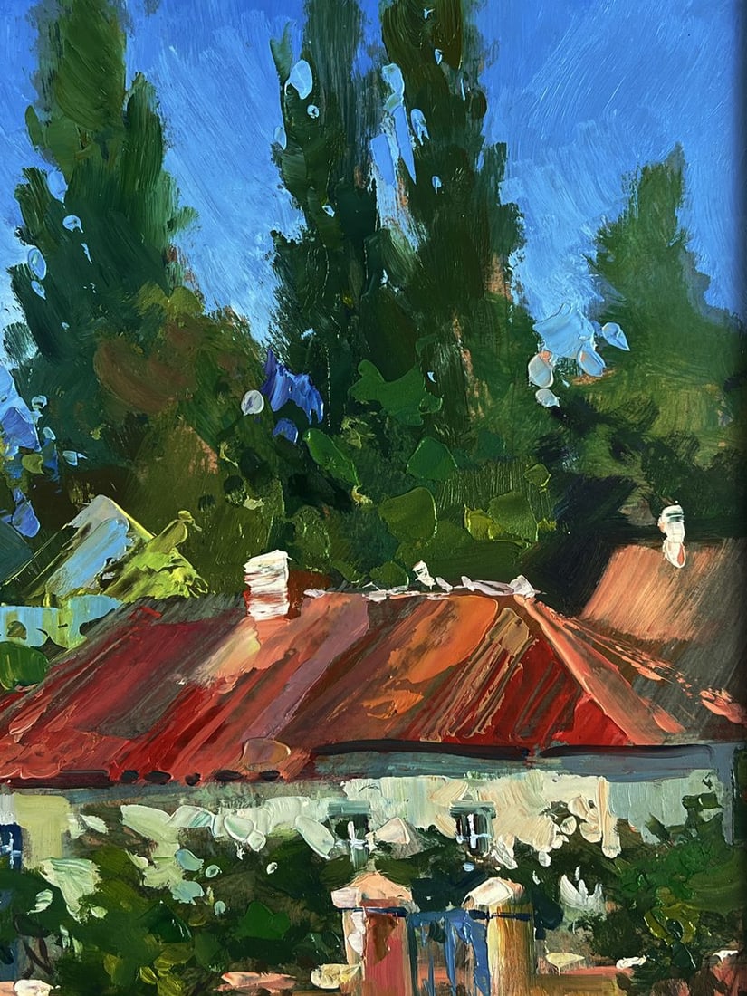 Oil painting Village courtyard Yuriy Suprunchuk - 7