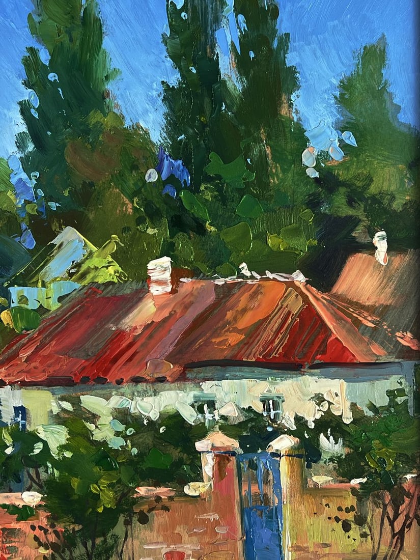Oil painting Village courtyard Yuriy Suprunchuk - 8