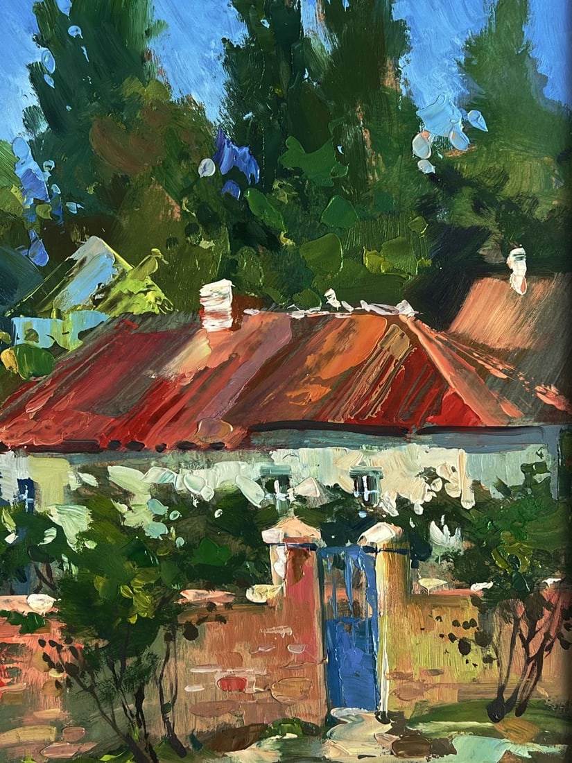 Oil painting Village courtyard Yuriy Suprunchuk - 9