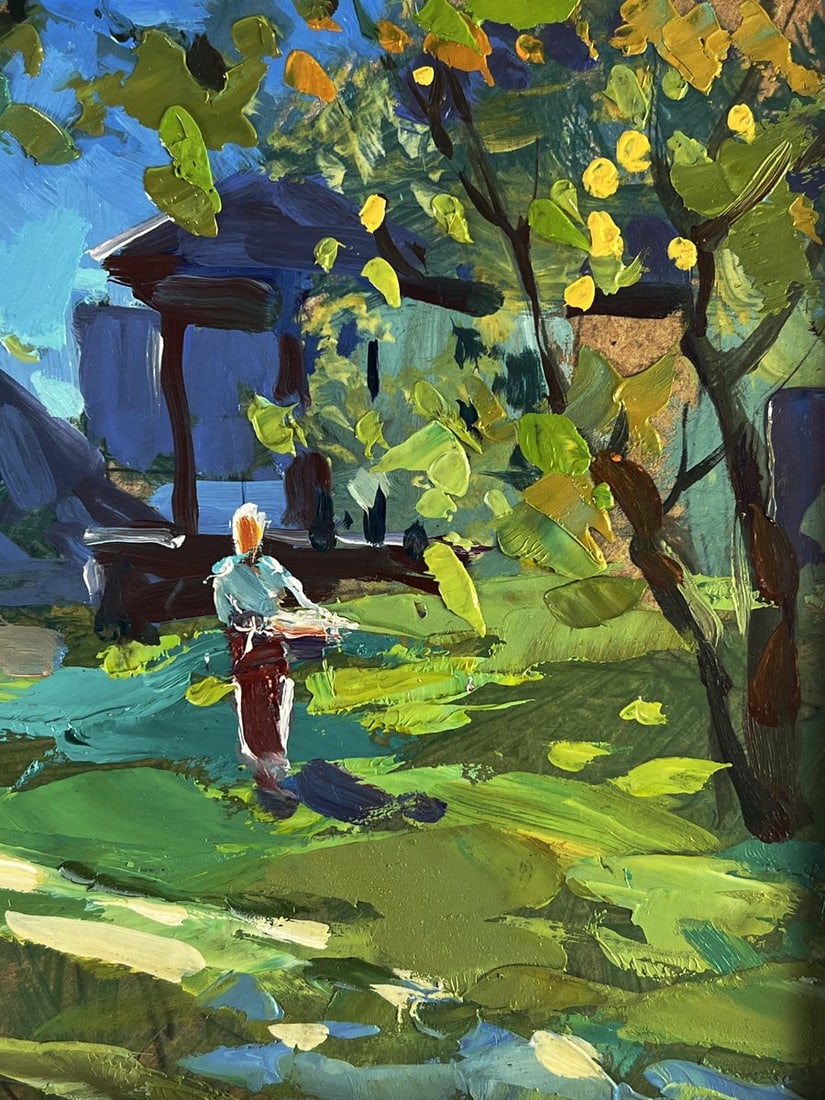 Oil painting Near the village houses Yuriy Suprunchuk - 10
