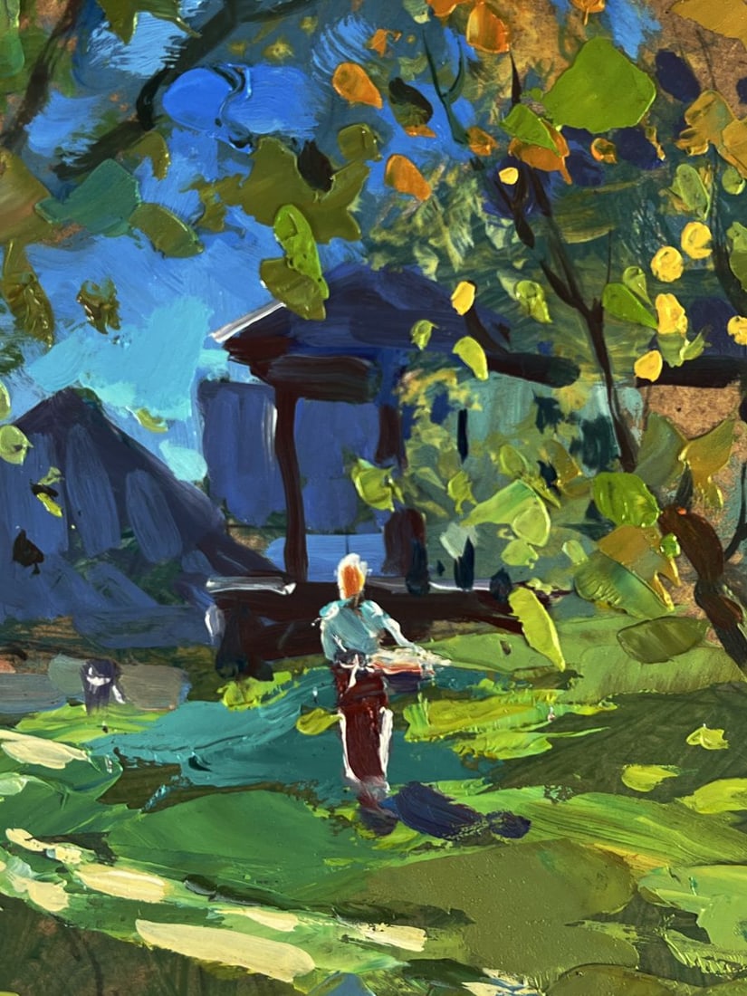 Oil painting Near the village houses Yuriy Suprunchuk - 8