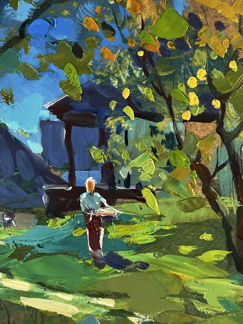 Oil painting Near the village houses Yuriy Suprunchuk - 9