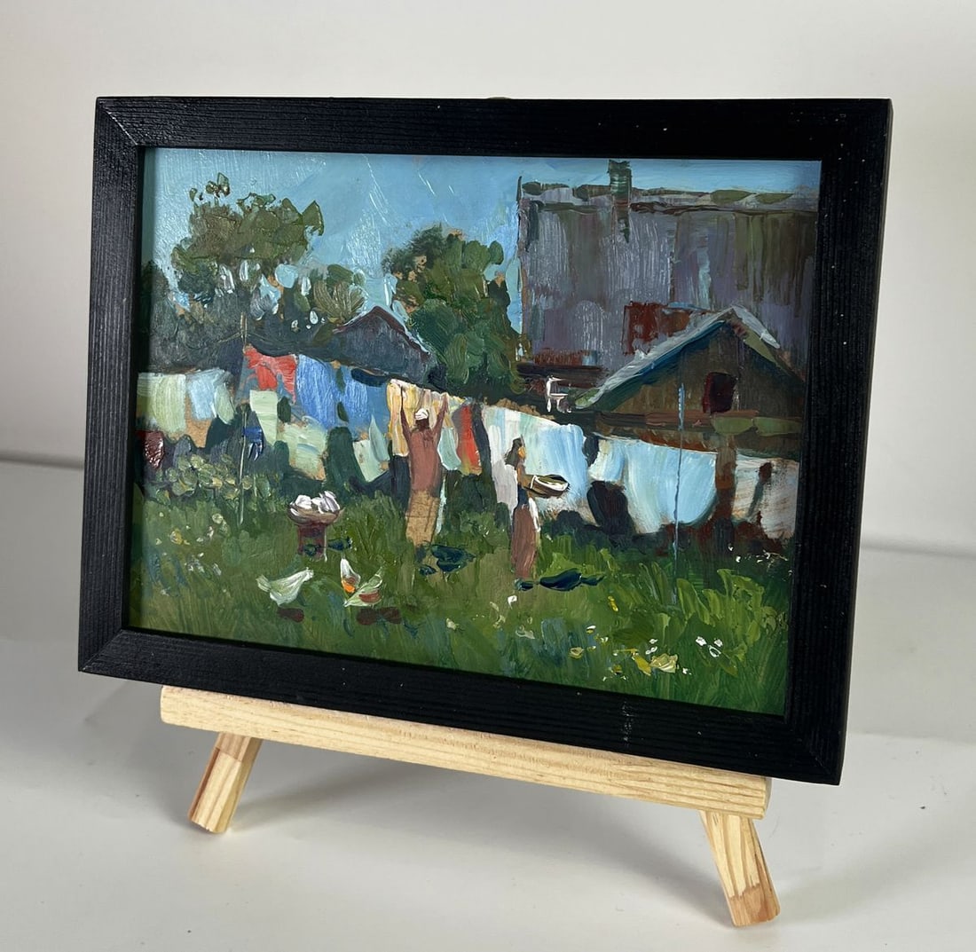 Oil painting Daytime rural life Yuriy Suprunchuk - 2