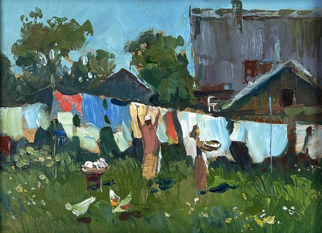 Oil painting Daytime rural life Yuriy Suprunchuk - 3