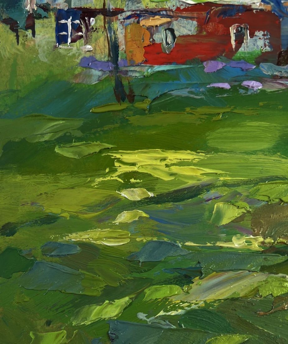 Oil painting In the silence of the birch grove Yuriy Suprunchuk - 7