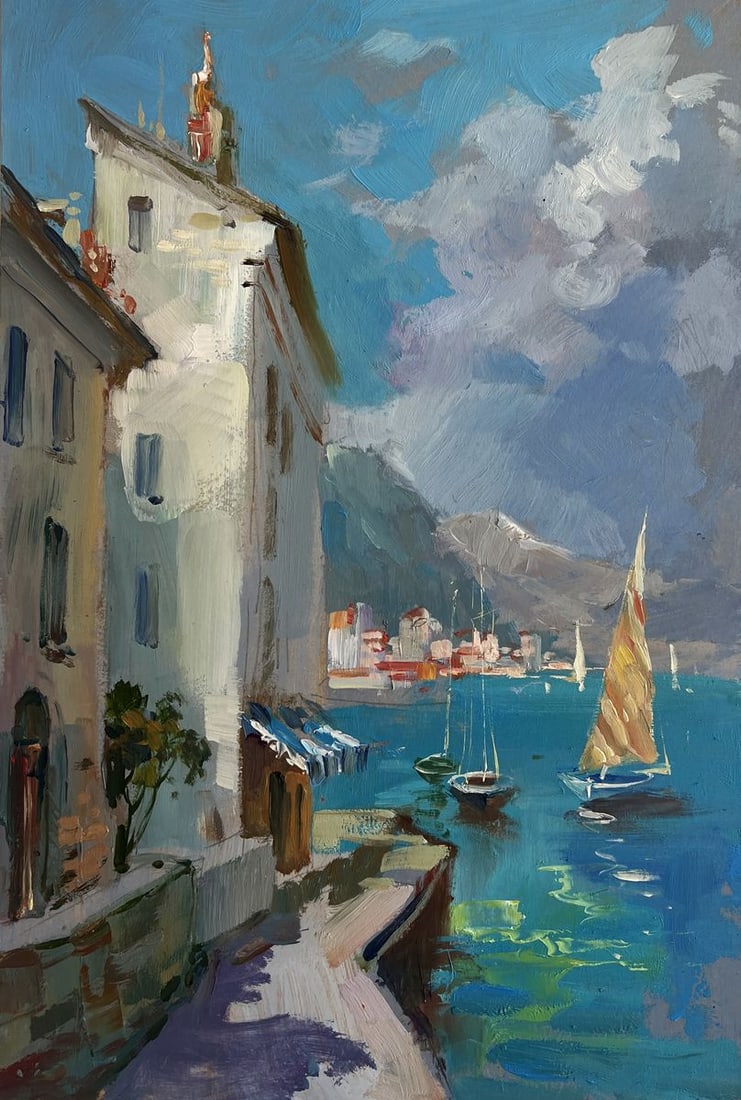 Oil painting Sunny days by the sea Yuriy Suprunchuk - 3