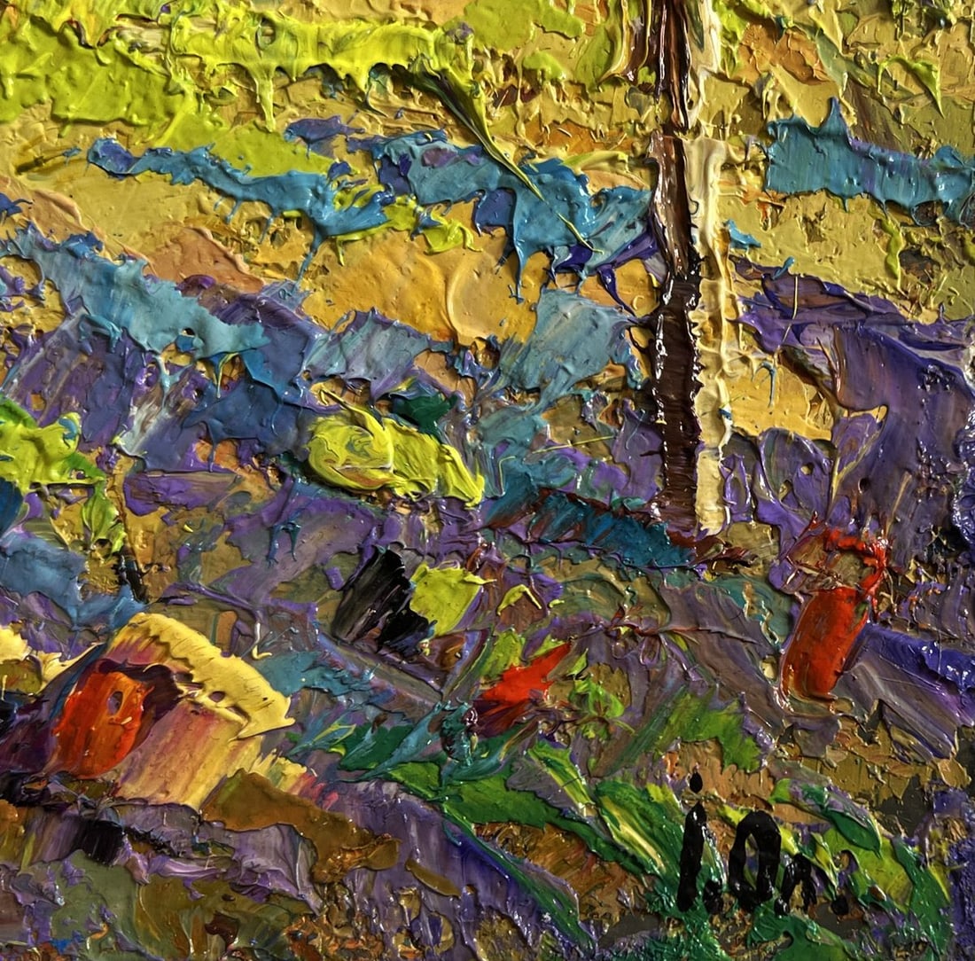 Oil painting Sunny day in the village Alex Kalenyuk - 7