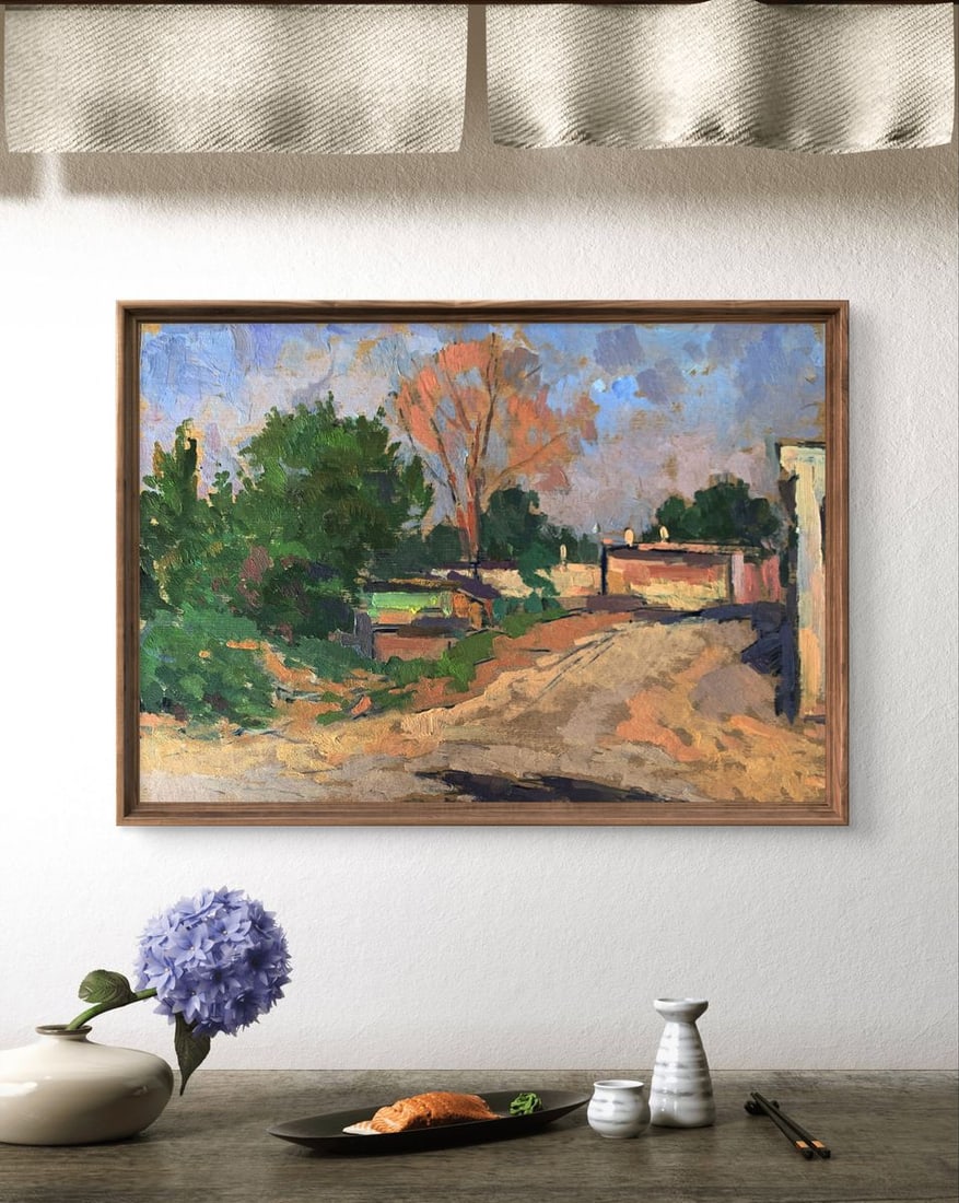 Oil painting On the outskirts of the city Peter Tovpev - 3
