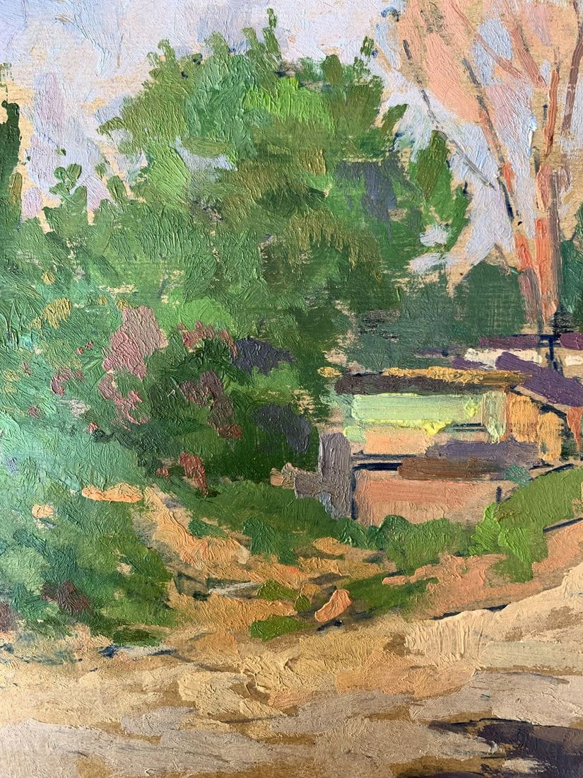 Oil painting On the outskirts of the city Peter Tovpev - 5
