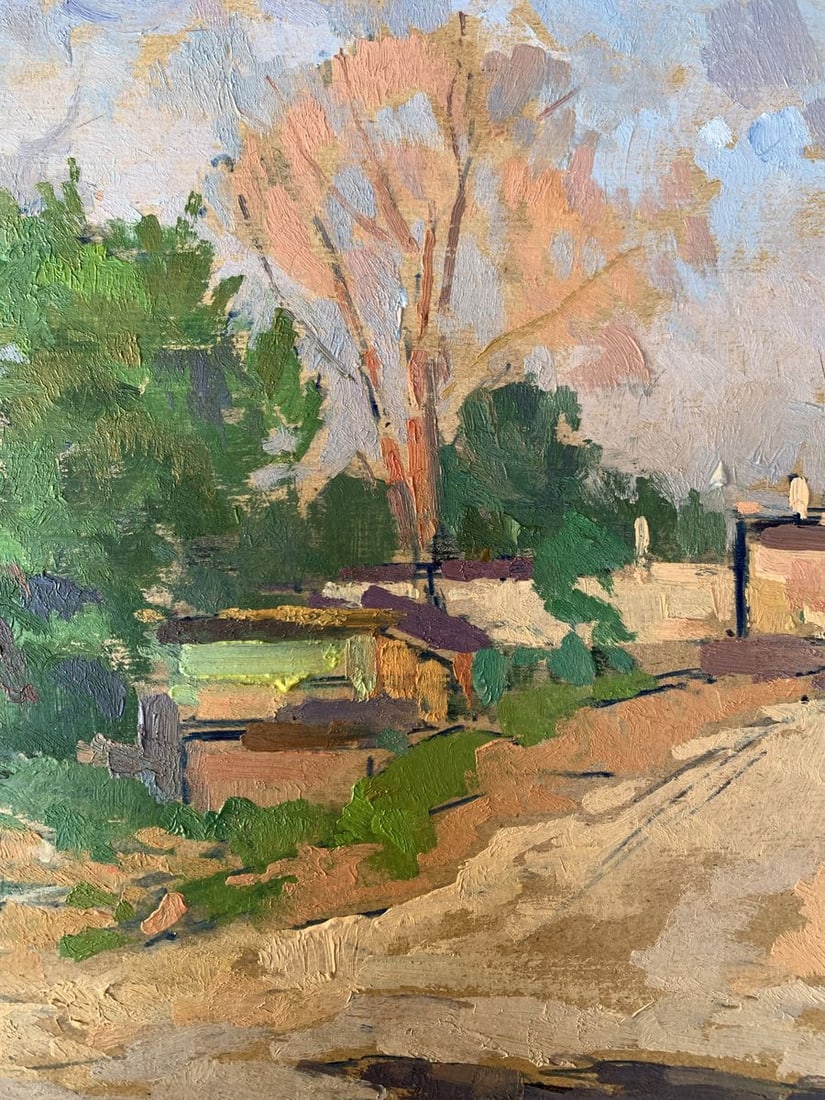 Oil painting On the outskirts of the city Peter Tovpev - 6