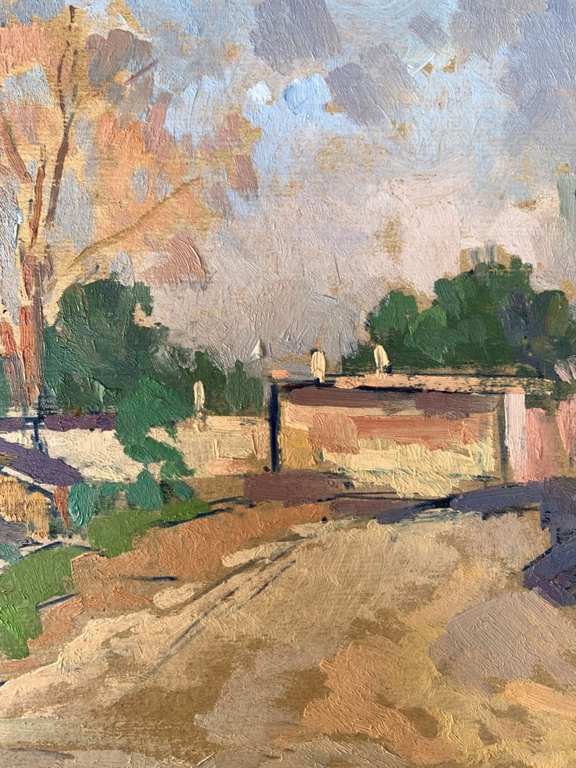 Oil painting On the outskirts of the city Peter Tovpev - 8