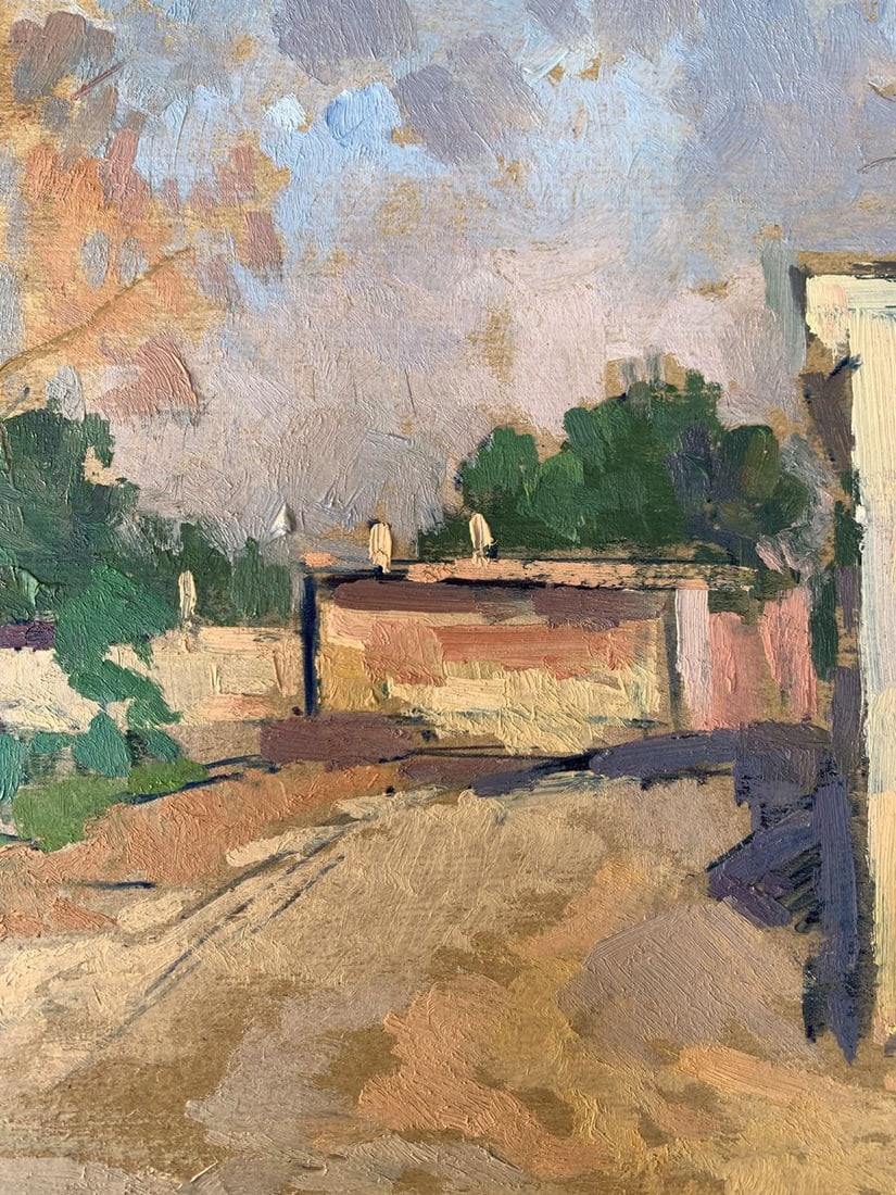 Oil painting On the outskirts of the city Peter Tovpev - 9