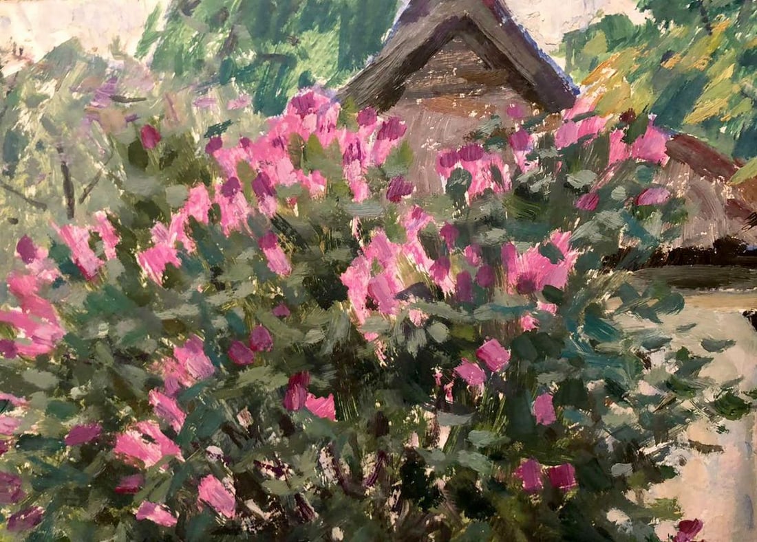 Oil painting Lilac blooms Bortnikov Nikolay Fedorovich - 2