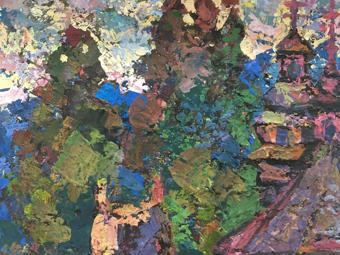 Oil painting Village landscape Gerts Yuriy Dmitriyevich - 2