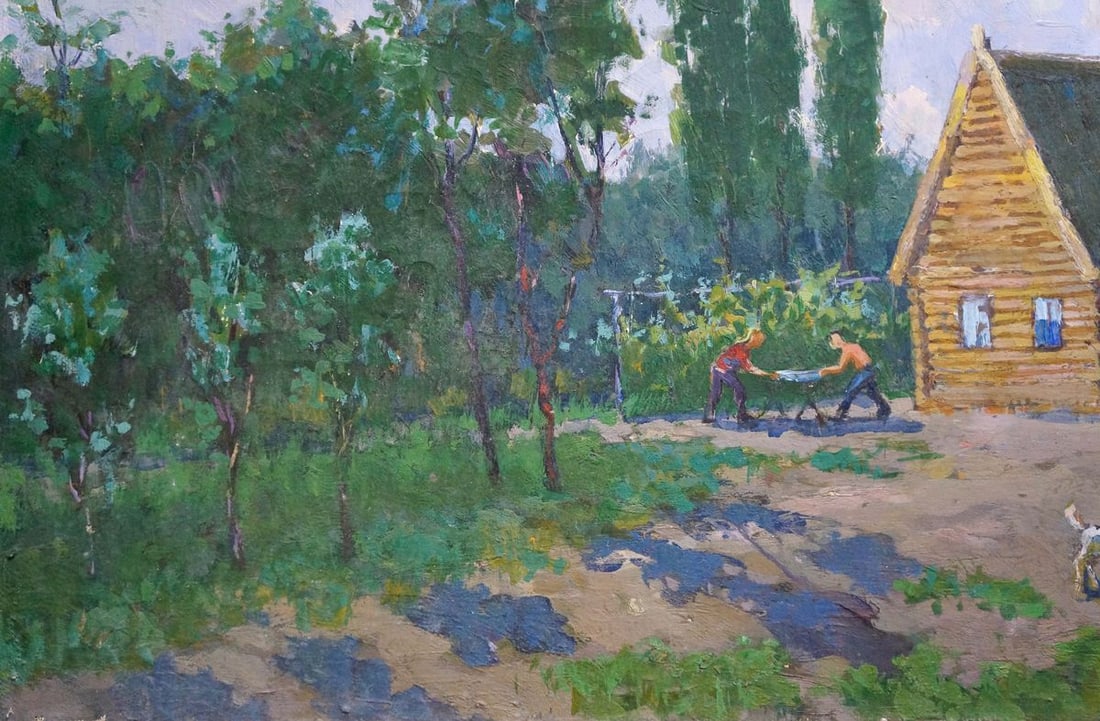 Oil painting Country life - 2