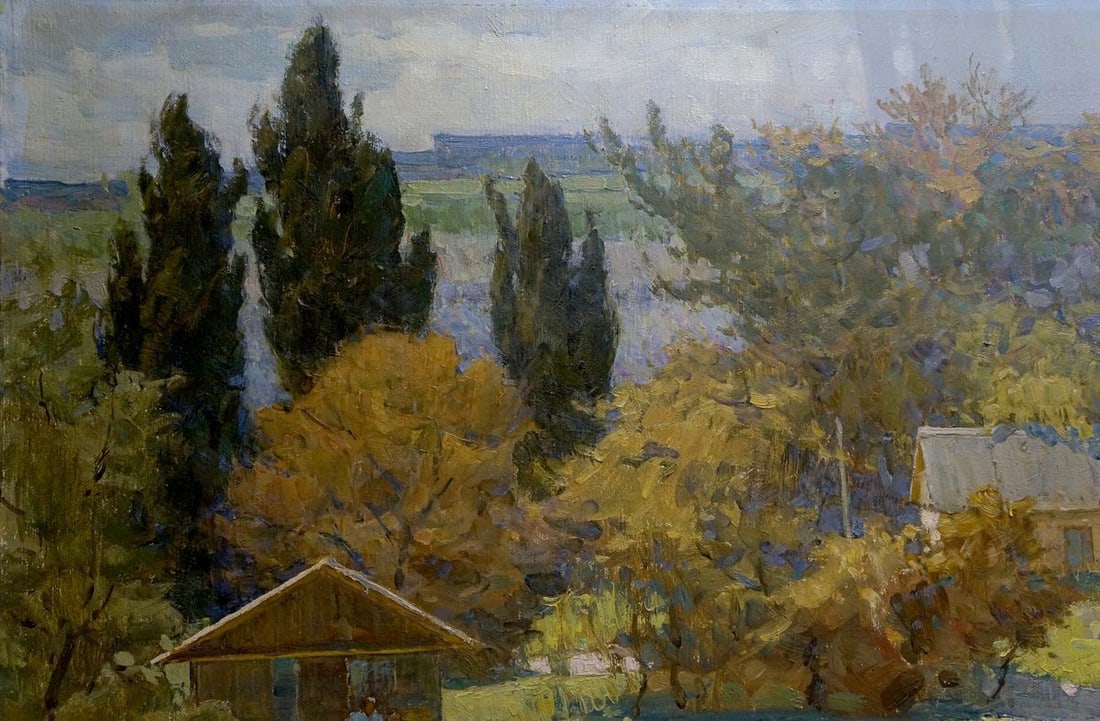 Oil painting Village Filbert Alexander Alexandrovich - 3