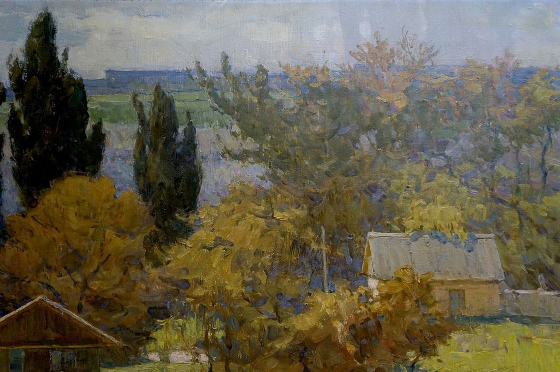 Oil painting Village Filbert Alexander Alexandrovich - 4