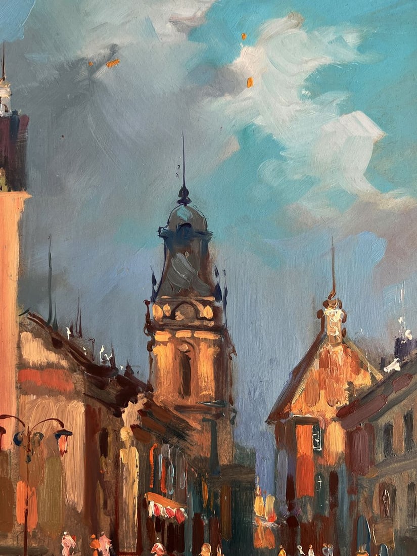 Oil painting City with a river Yuriy Suprunchuk - 7
