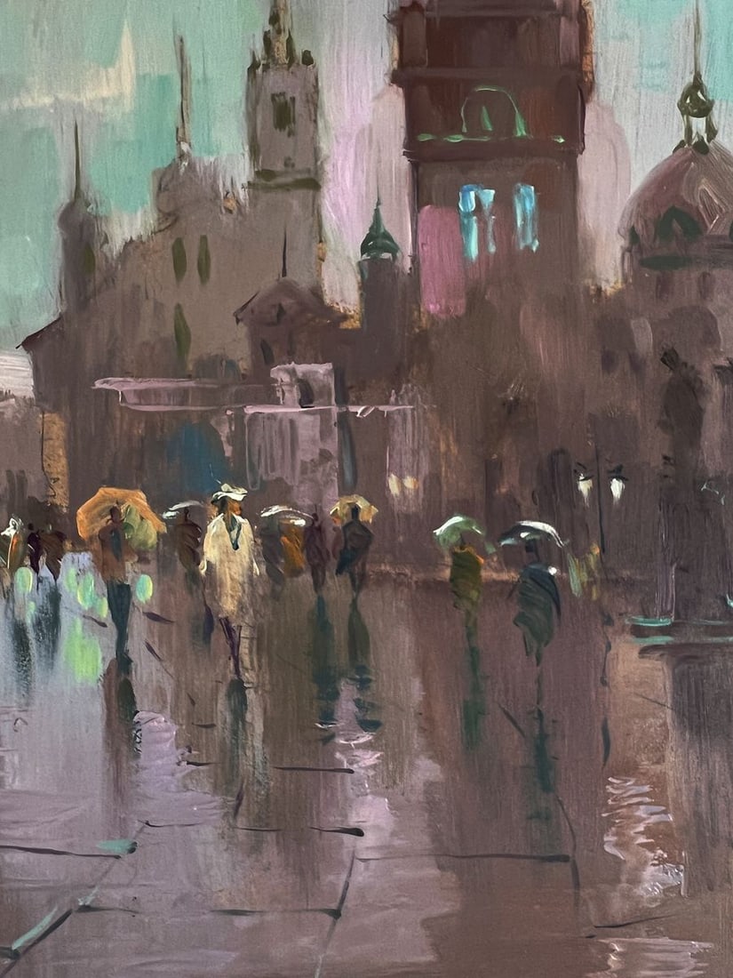 Oil painting The city's central square Yuriy Suprunchuk - 7