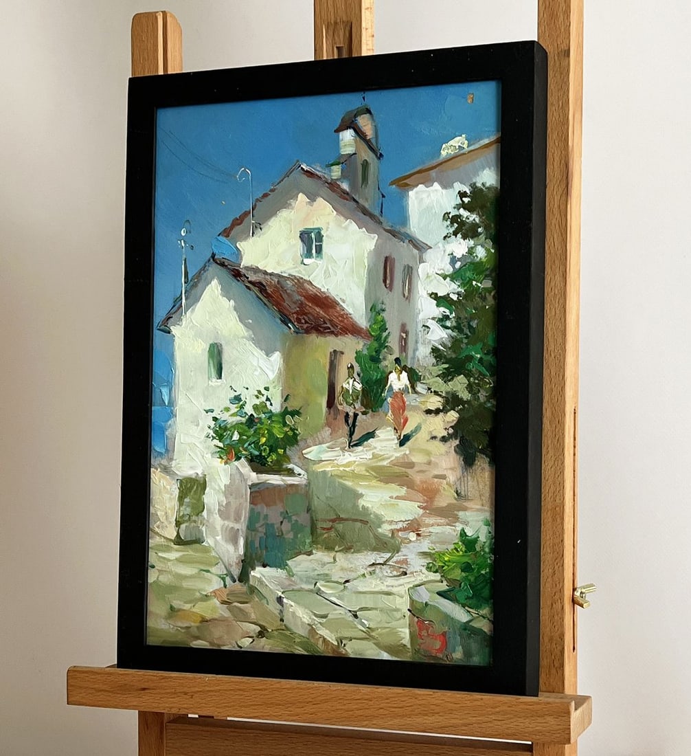 Oil painting An old street of the city Yuriy Suprunchuk - 2