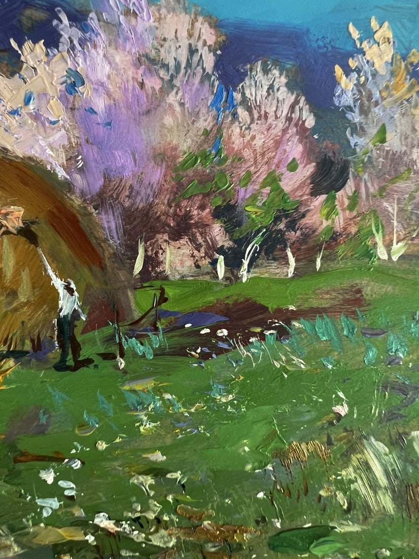 Oil painting Rural working days Yuriy Suprunchuk - 7