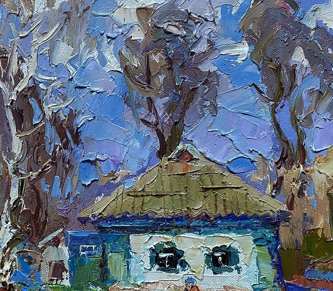 Oil painting House on a March day Oleksiy Ivanyuk - 5