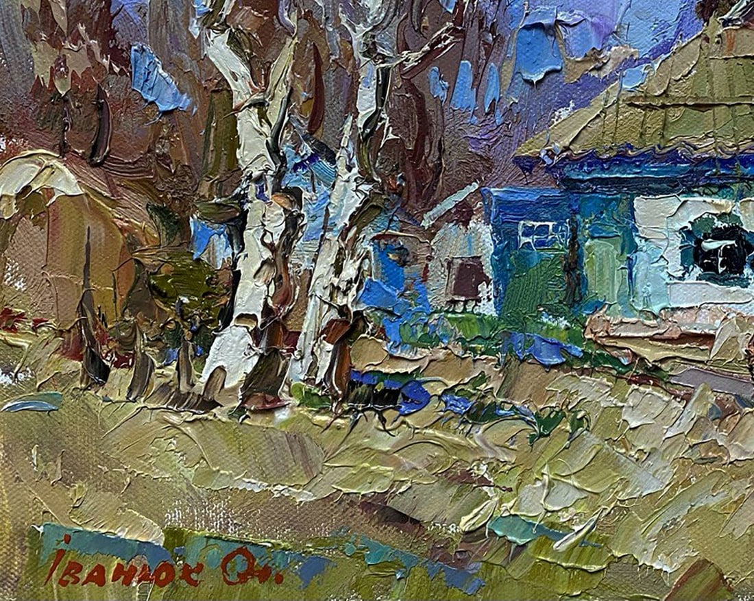Oil painting House on a March day Oleksiy Ivanyuk - 7