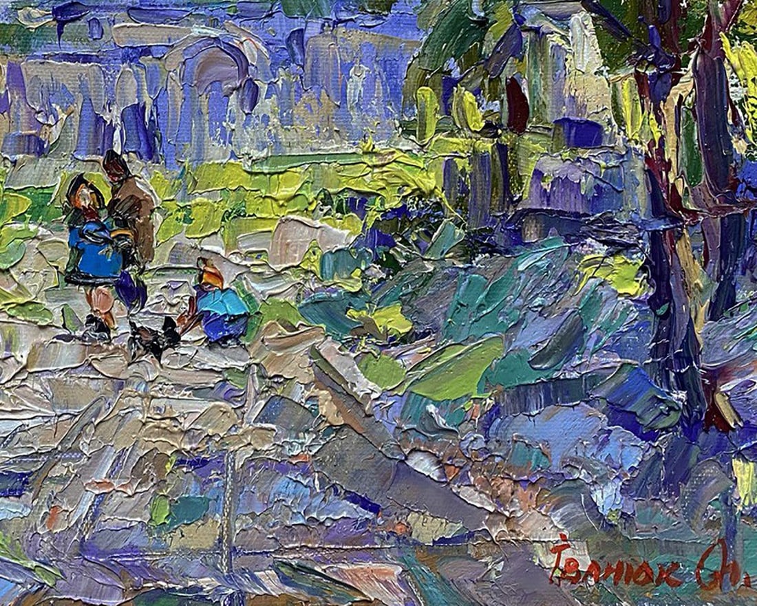 Oil painting Alley in the park Oleksiy Ivanyuk - 7