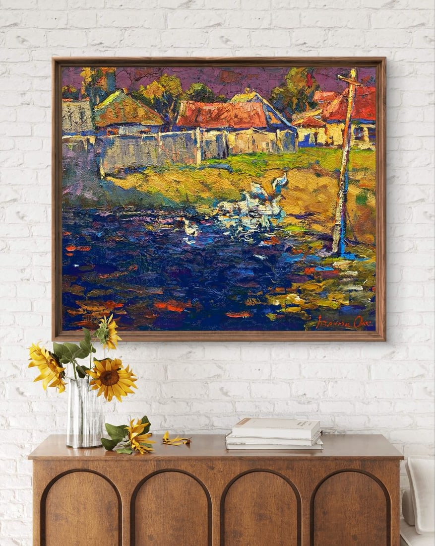 Oil painting After the rain Oksana Ivanyuk - 2