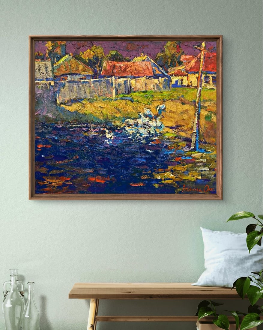 Oil painting After the rain Oksana Ivanyuk - 3