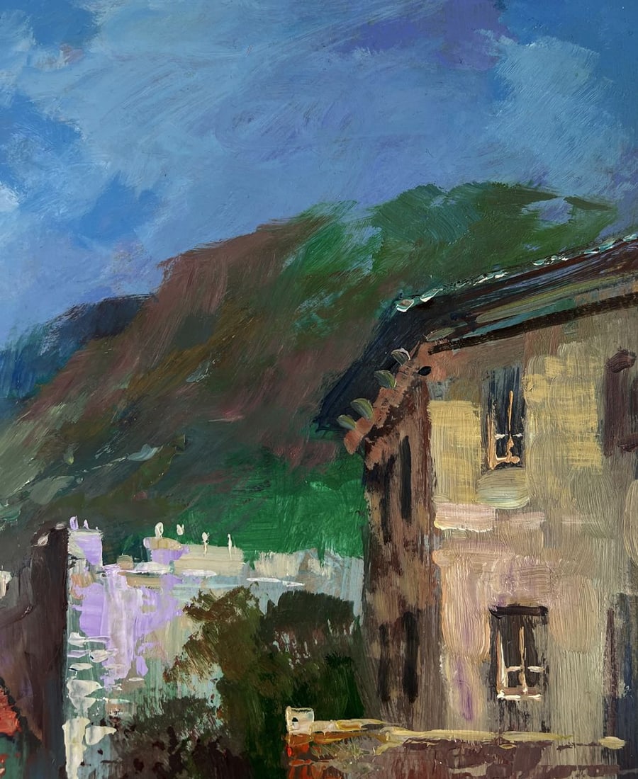 Oil painting Coast with quiet houses Yuriy Suprunchuk - 4