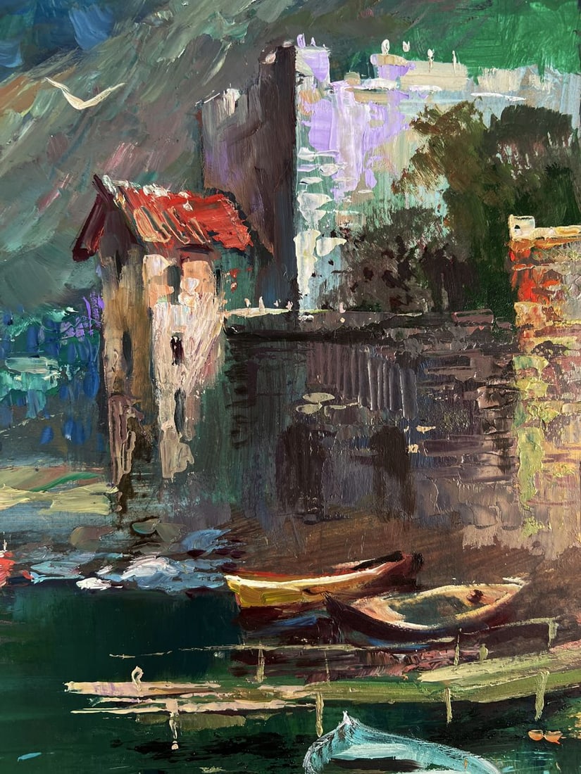 Oil painting Coast with quiet houses Yuriy Suprunchuk - 6