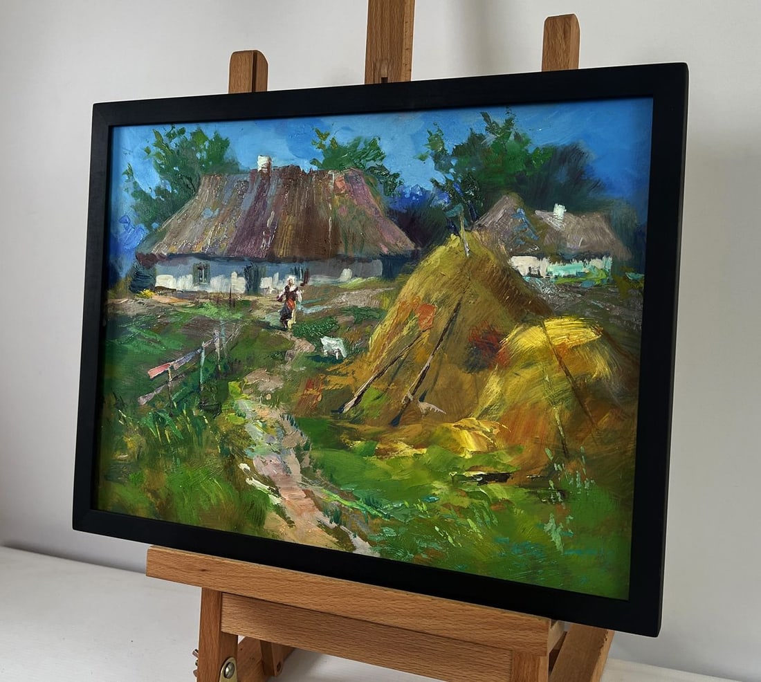 Oil painting Summer Village Life Yuriy Suprunchuk - 2