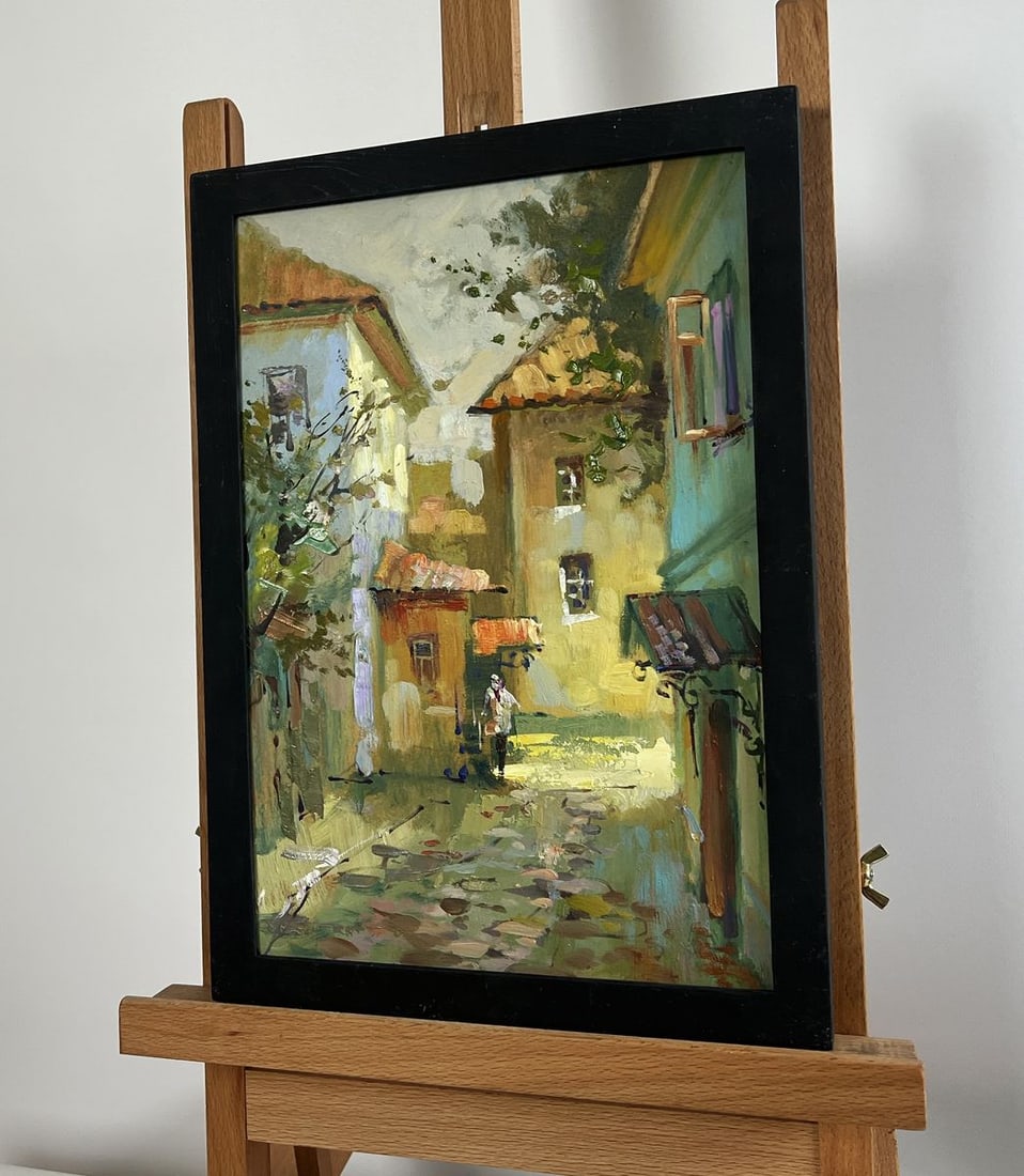 Oil painting Fresh air from the streets Yuriy Suprunchuk - 2