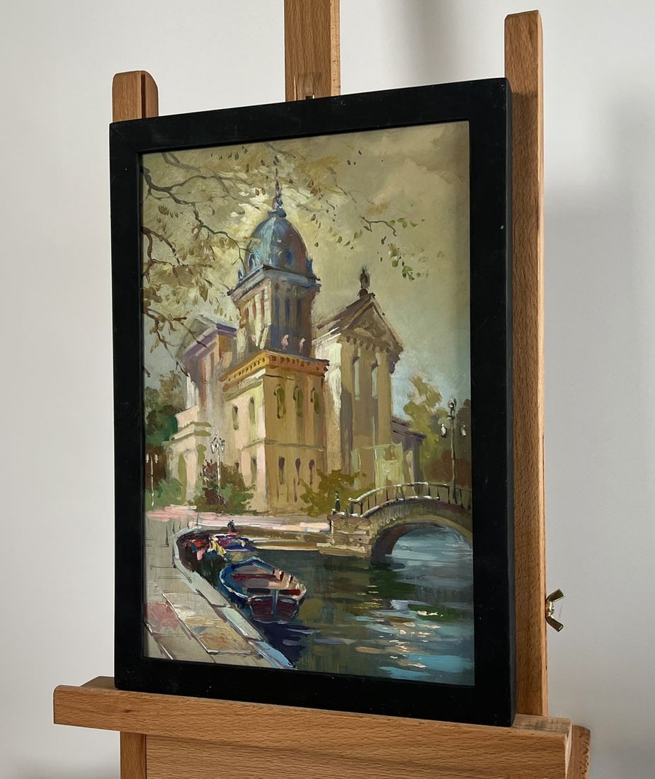 Oil painting The river and the heart of the city Yuriy Suprunchuk - 2