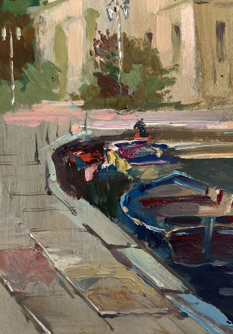 Oil painting The river and the heart of the city Yuriy Suprunchuk - 7