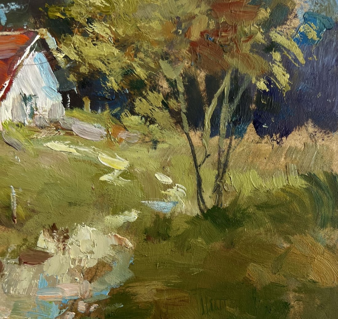 Oil painting Houses in the forest Yuriy Suprunchuk - 7