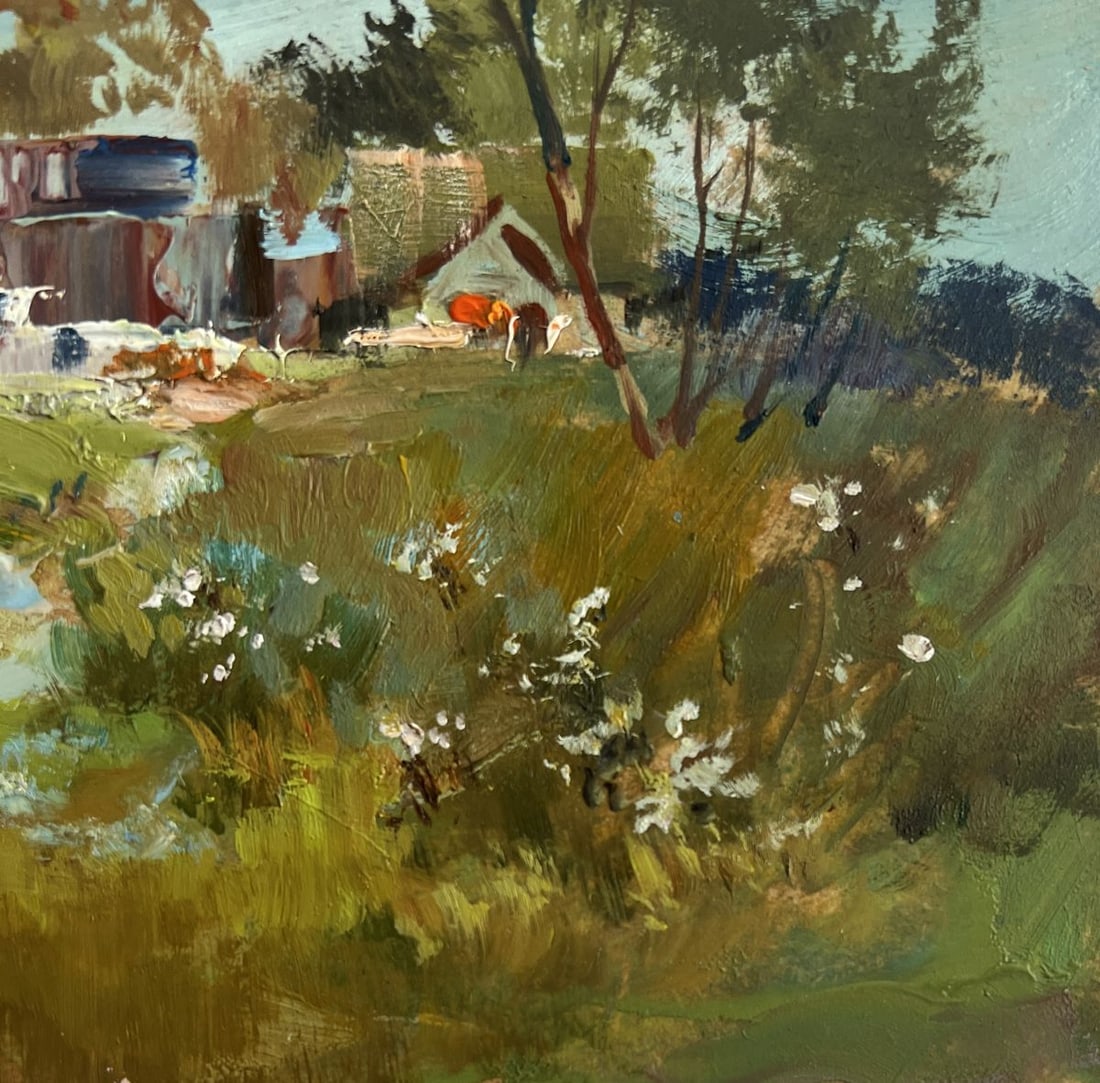 Oil painting Countryside tranquility in summer Yuriy Suprunchuk - 7