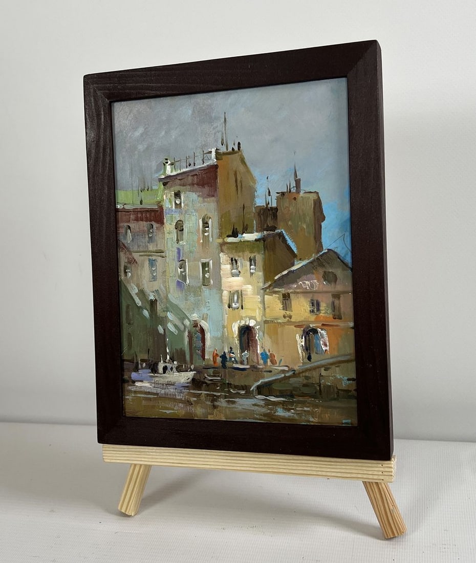 Oil painting Shadows of a City Street Yuriy Suprunchuk - 2